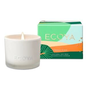 Ecoya - Fresh Pine Natural Soy Wax Fragranced Monty Candle 90g, Limited Edition